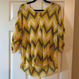 Bright geometric blouse